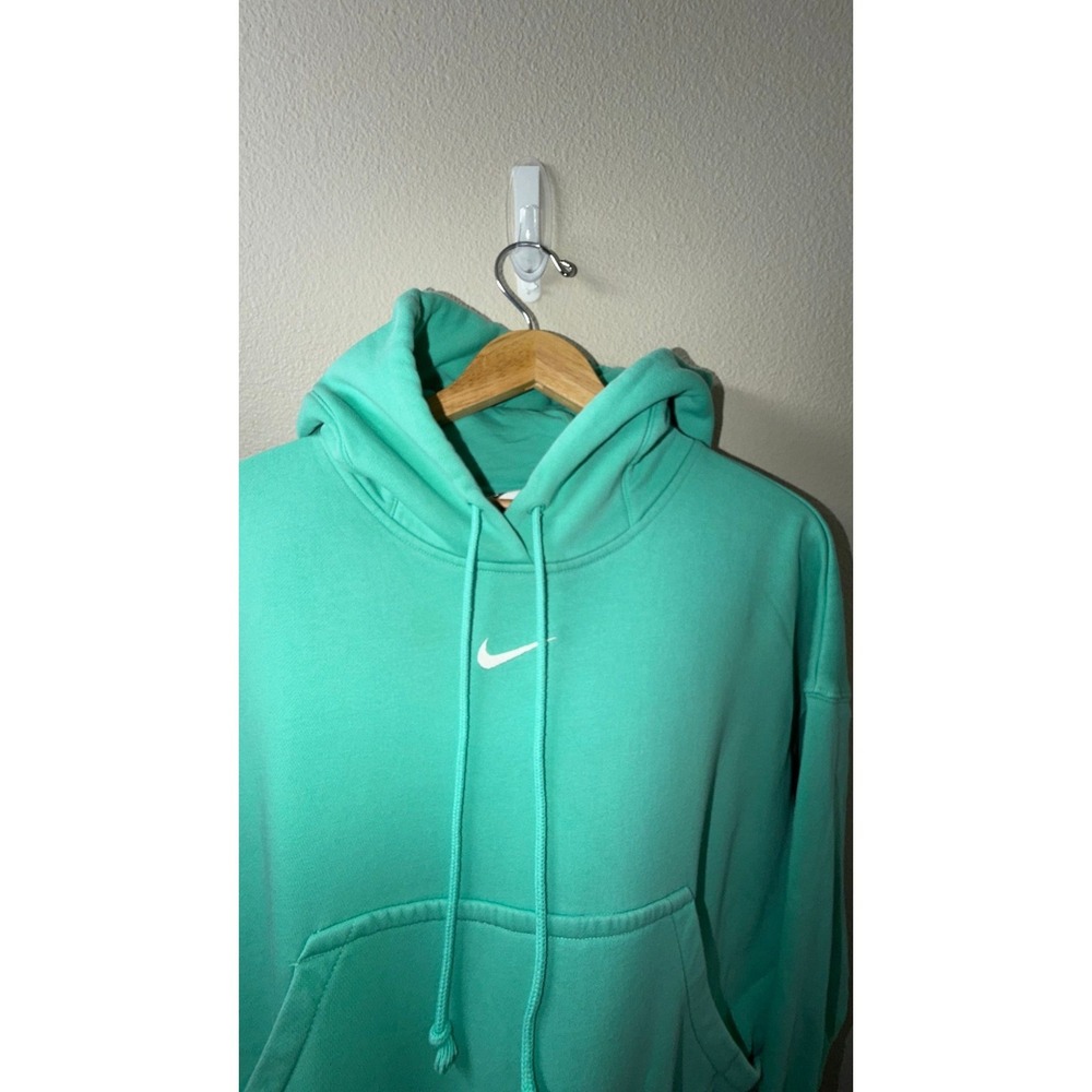 Women's Nike Center Check Oversized Cropped Hoodie Size XXS - Picture 2 of 4